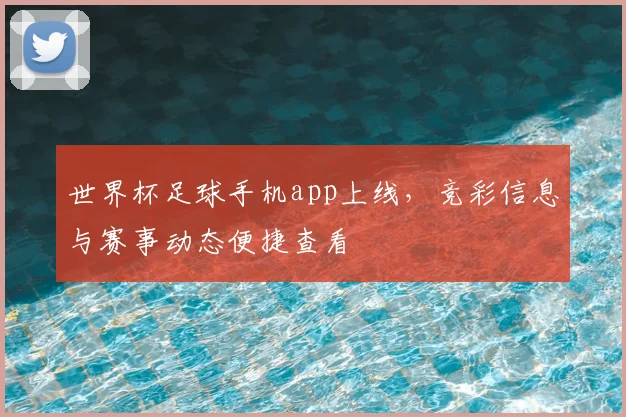 世界杯足球手机app上线,竞彩信息与赛事动态便捷查看